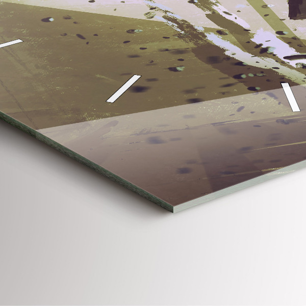 Square wall clock Robot vs Samurai Fight