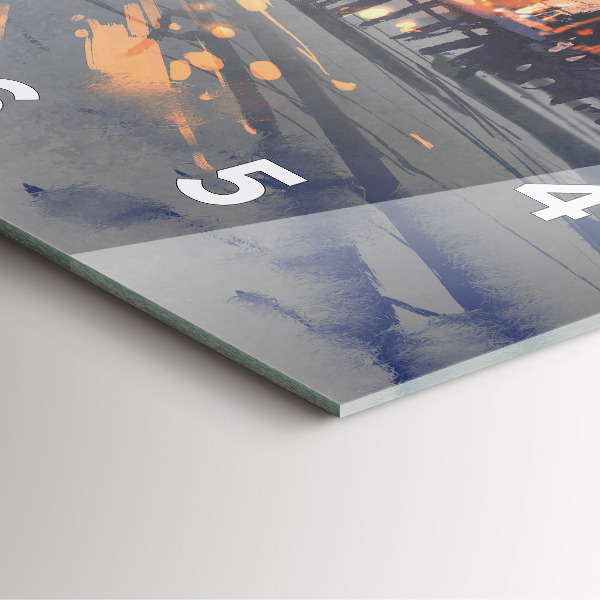 Square wall clock Winter Tree Landscape