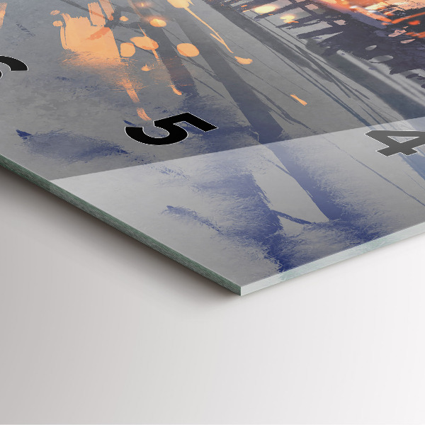 Square wall clock Winter Tree Landscape