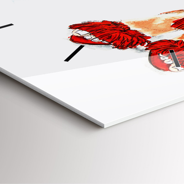 Square wall clock Women's High Heels