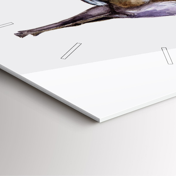 Square wall clock Deer king of the wilderness