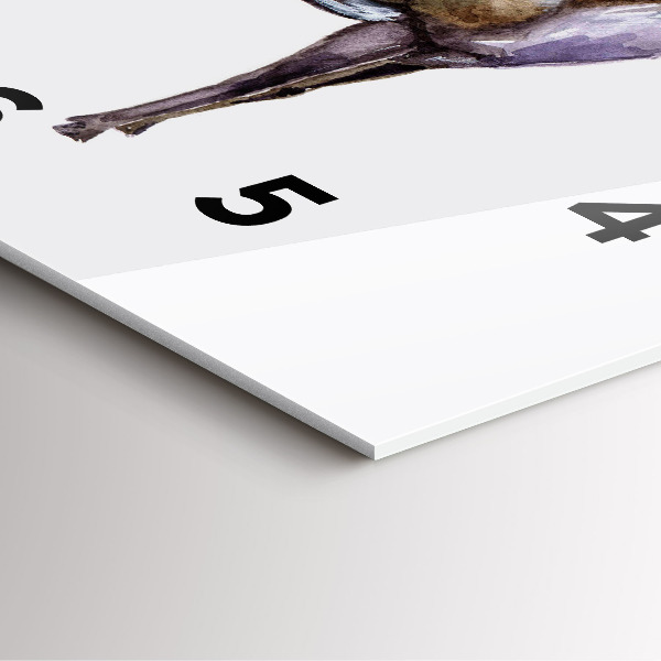 Square wall clock Deer king of the wilderness