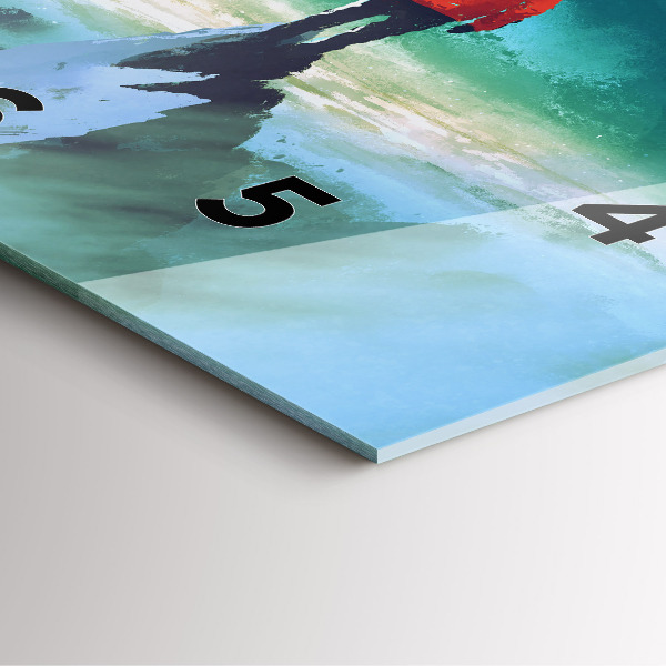 Square wall clock Man in the moon