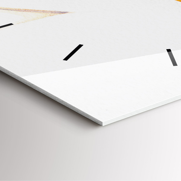 Square wall clock Woman in a hat