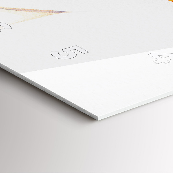 Square wall clock Woman in a hat