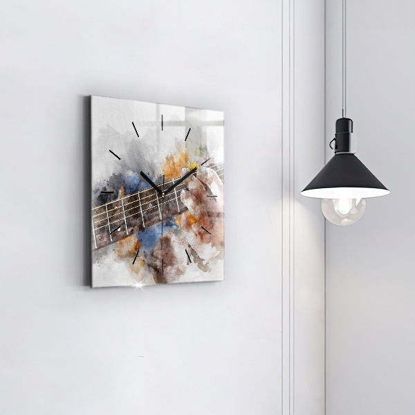Square wall clock Guitar Graphics