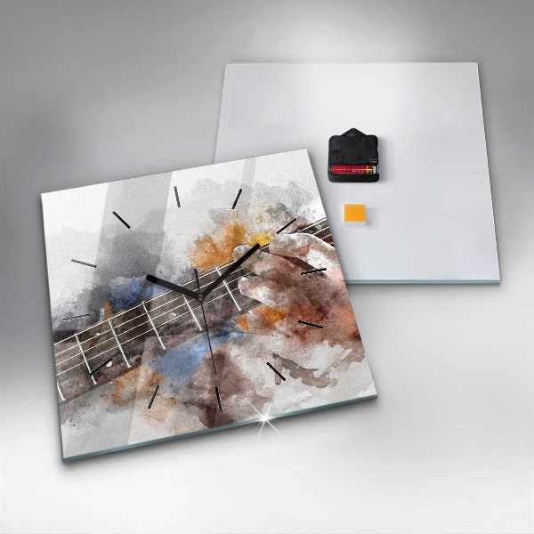 Square wall clock Guitar Graphics