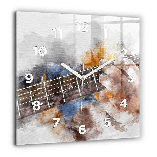 Square wall clock Guitar Graphics