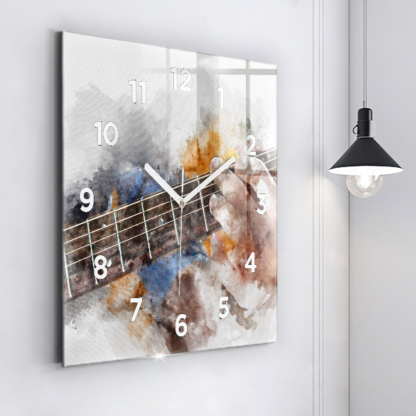 Square wall clock Guitar Graphics