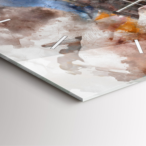 Square wall clock Guitar Graphics