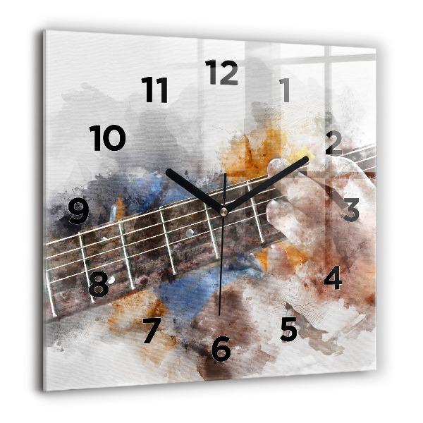 Square wall clock Guitar Graphics