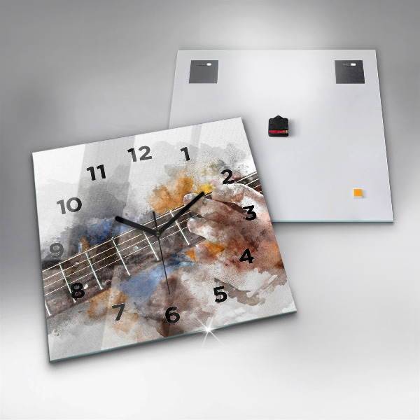 Square wall clock Guitar Graphics