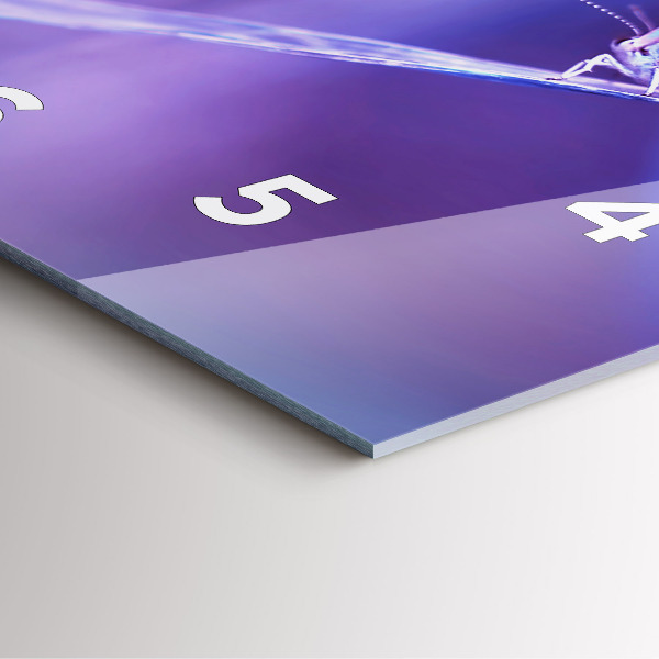 Square wall clock Butterfly on the grass