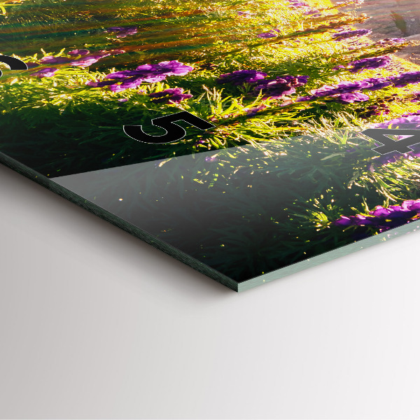 Square wall clock Lavender Meadow