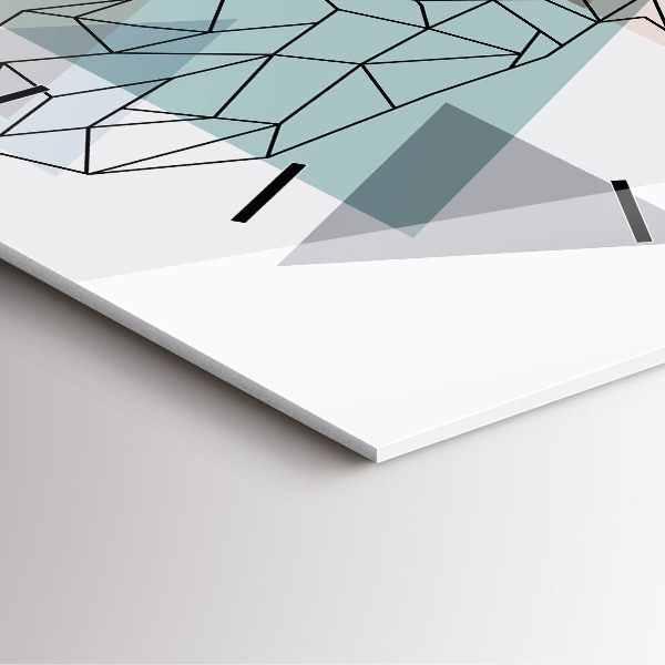 Square wall clock Reindeer Scandinavian style