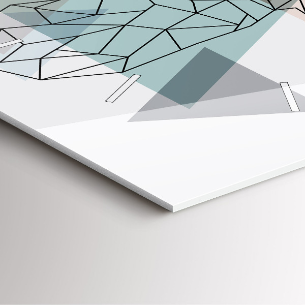 Square wall clock Reindeer Scandinavian style