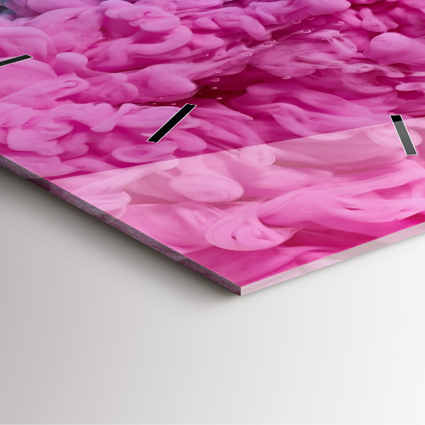 Square wall clock Modern art - spots