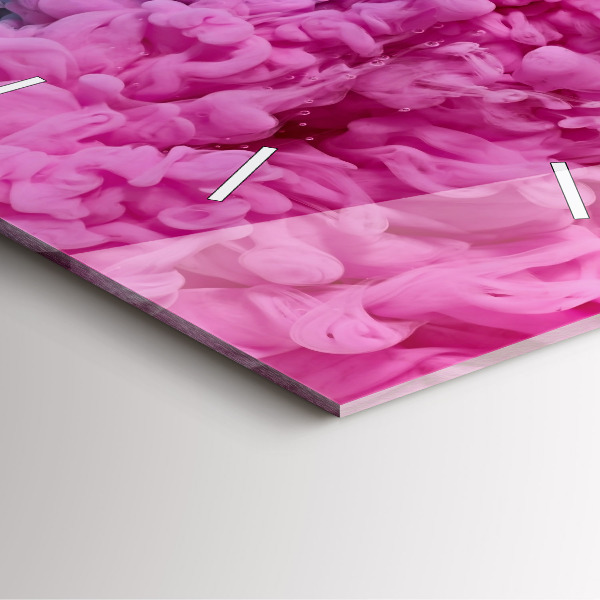 Square wall clock Modern art - spots