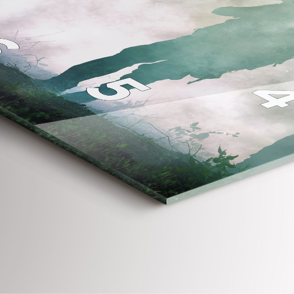 Square wall clock Army in the forest soldiers