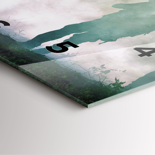 Square wall clock Army in the forest soldiers