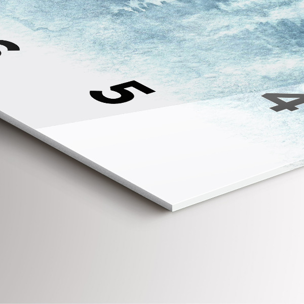 Square wall clock Winter forest