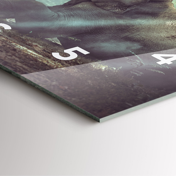 Square wall clock A boy is reading a book