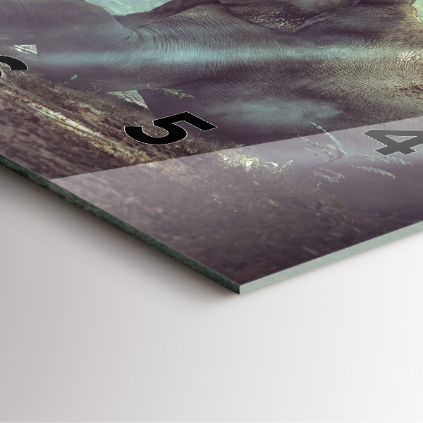 Square wall clock A boy is reading a book