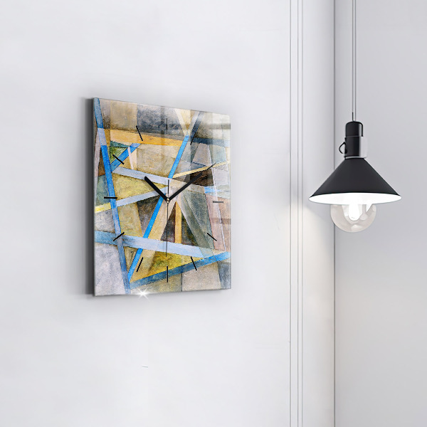 Square wall clock Impressionist painting