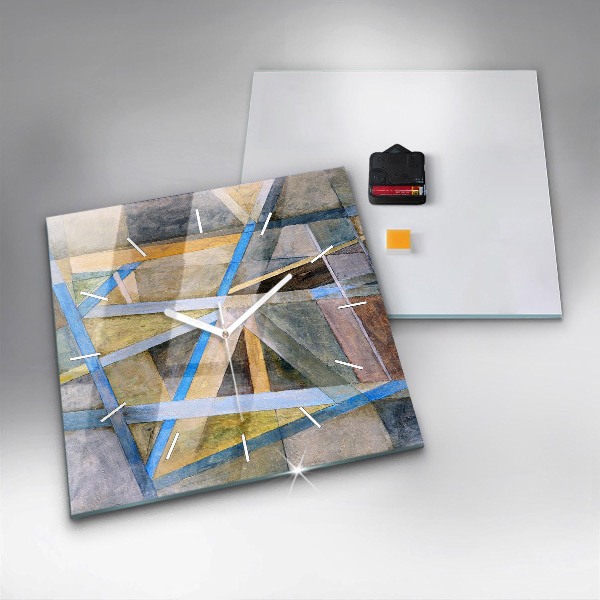 Square wall clock Impressionist painting