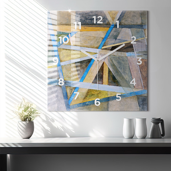 Square wall clock Impressionist painting