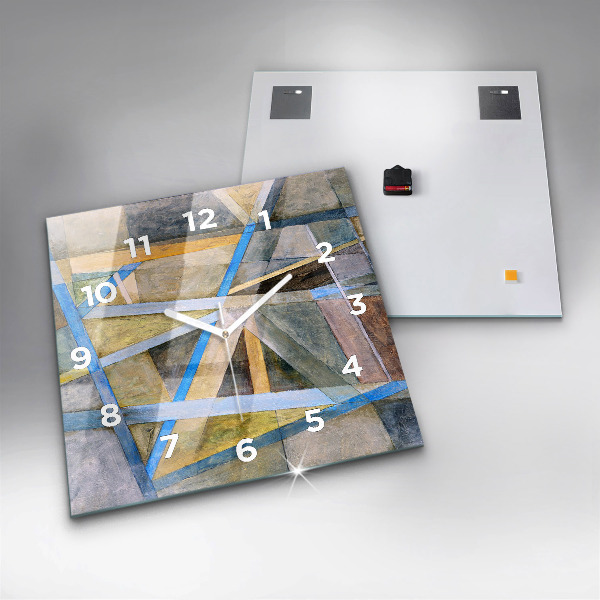 Square wall clock Impressionist painting