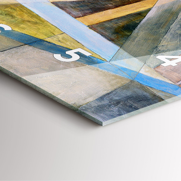 Square wall clock Impressionist painting