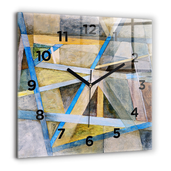 Square wall clock Impressionist painting