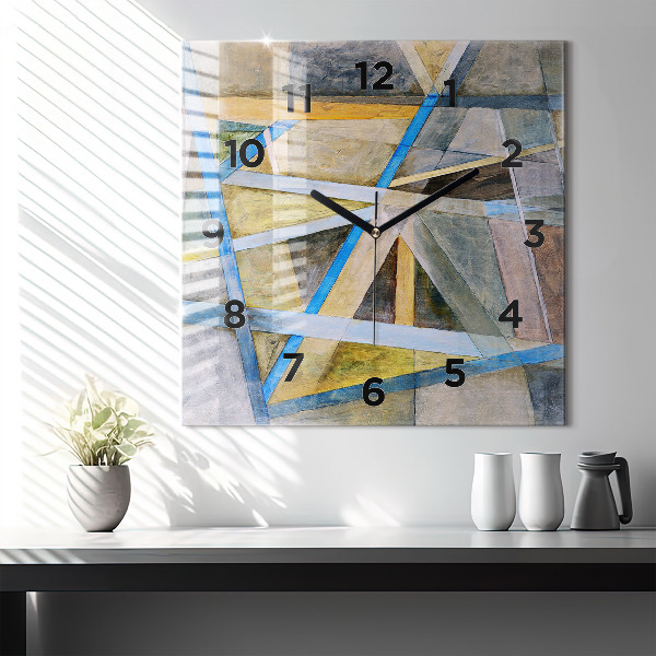 Square wall clock Impressionist painting