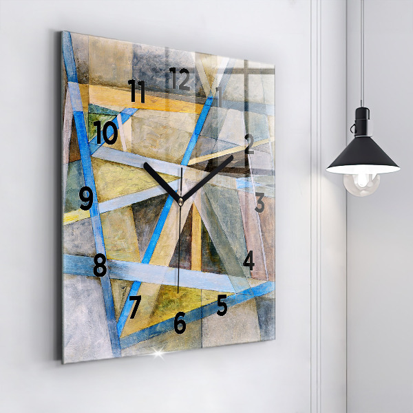 Square wall clock Impressionist painting
