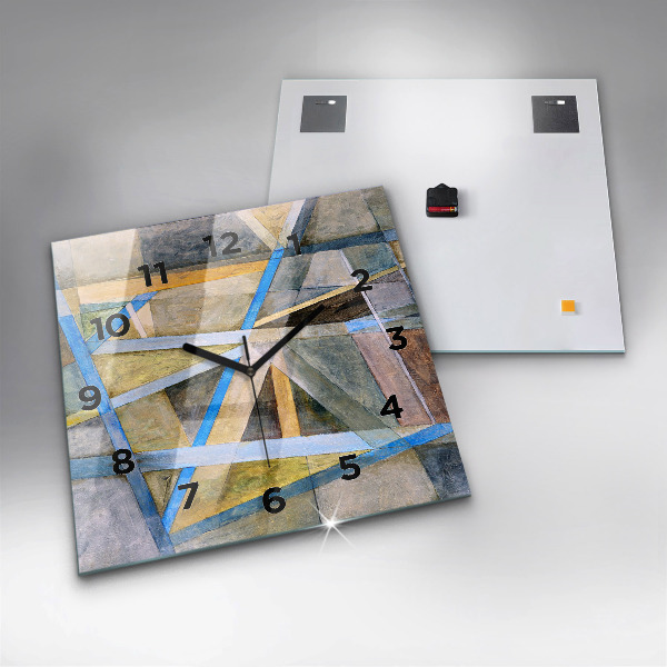 Square wall clock Impressionist painting