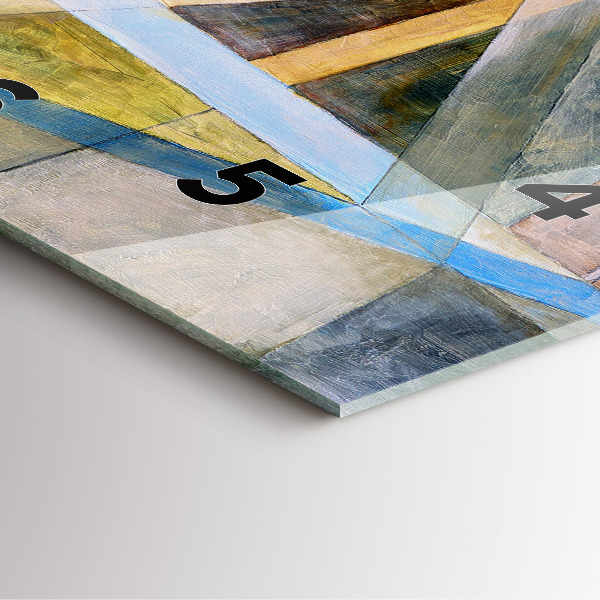 Square wall clock Impressionist painting