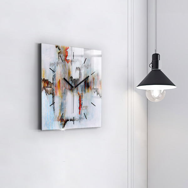 Square wall clock Abstraction