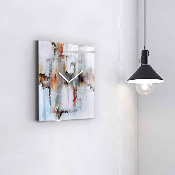 Square wall clock Abstraction