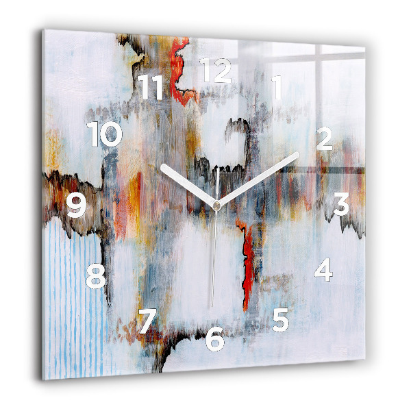 Square wall clock Abstraction