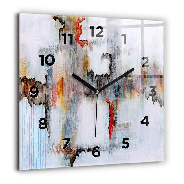 Square wall clock Abstraction