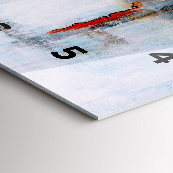 Square wall clock Abstraction