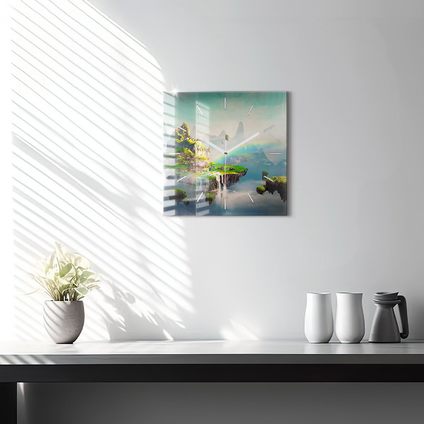 Square wall clock Chinese fantasy