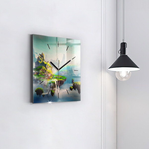Square wall clock Chinese fantasy