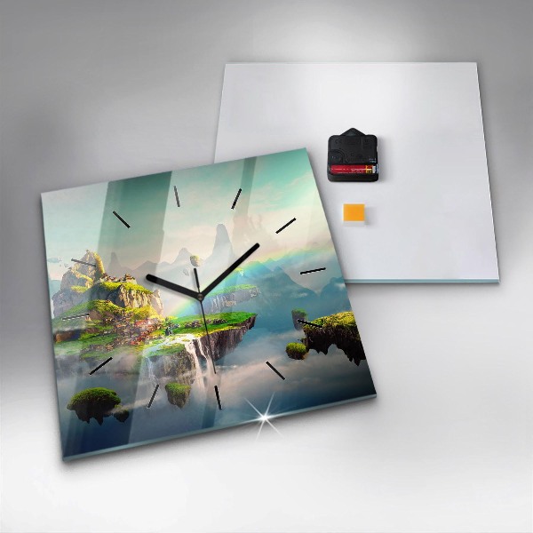 Square wall clock Chinese fantasy