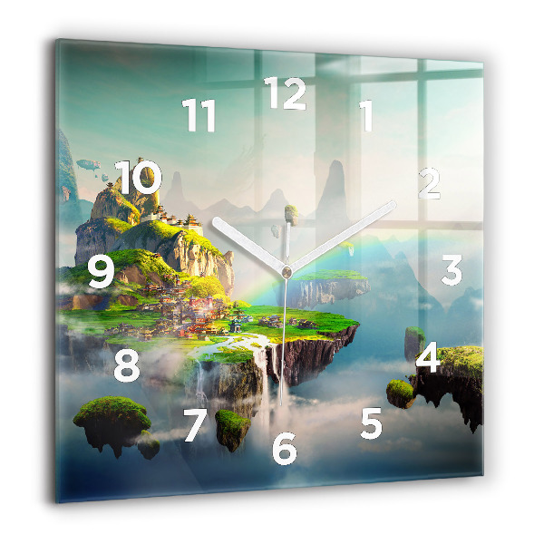 Square wall clock Chinese fantasy