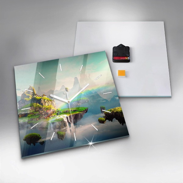 Square wall clock Chinese fantasy