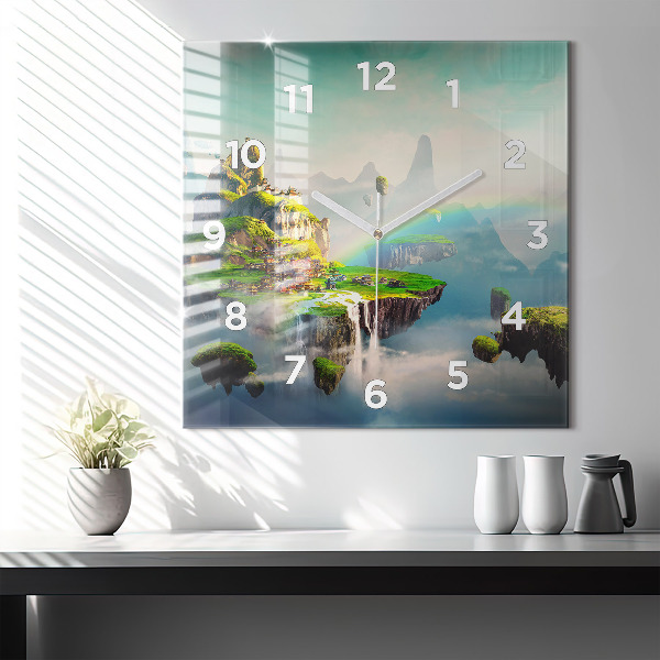 Square wall clock Chinese fantasy