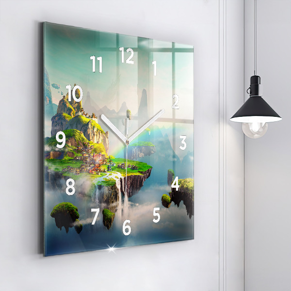 Square wall clock Chinese fantasy