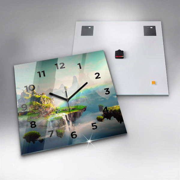 Square wall clock Chinese fantasy